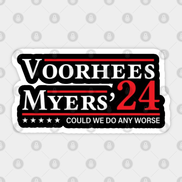 voorhees myers 2024 election Voorhees Sticker TeePublic
